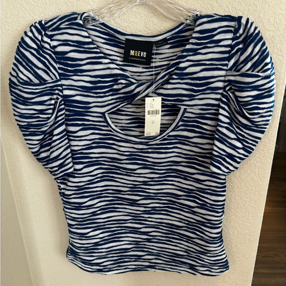 NWT Anthropologie Maeve Puff Sleeve Top